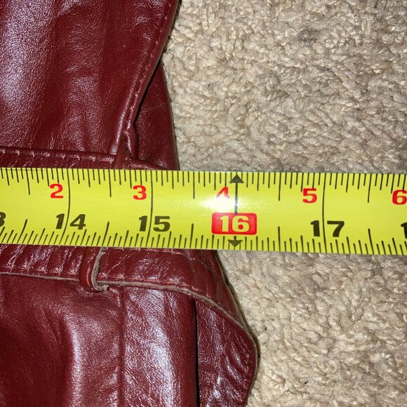 UNWORN Vintage 70s or Early 80s Leather Coat Size Small Office Daily Wear Fall - Picture 10 of 12